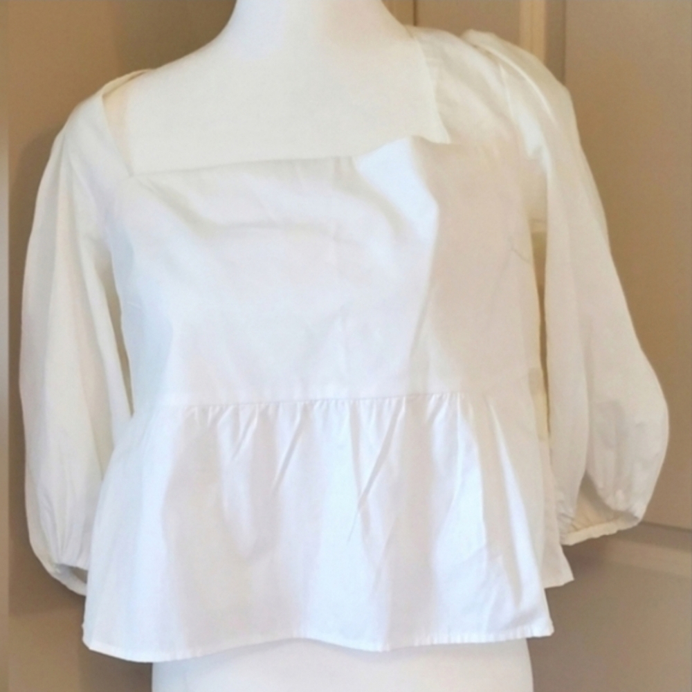 NWT Poplin Cotton Top - Picture 3 of 11